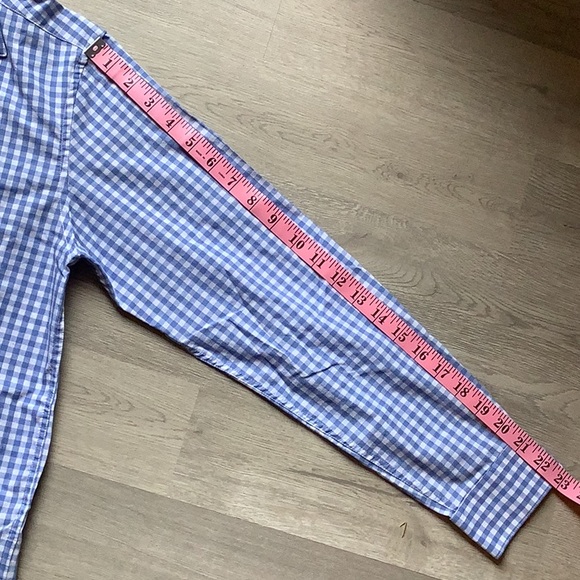 💥 Collection by Michael Strahan 18R blue check button up shirt - Picture 9 of 9
